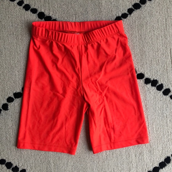 ✨🍊Neon Orange Los Angeles Apparel Bike Shorts🍊✨ - Picture 1 of 5